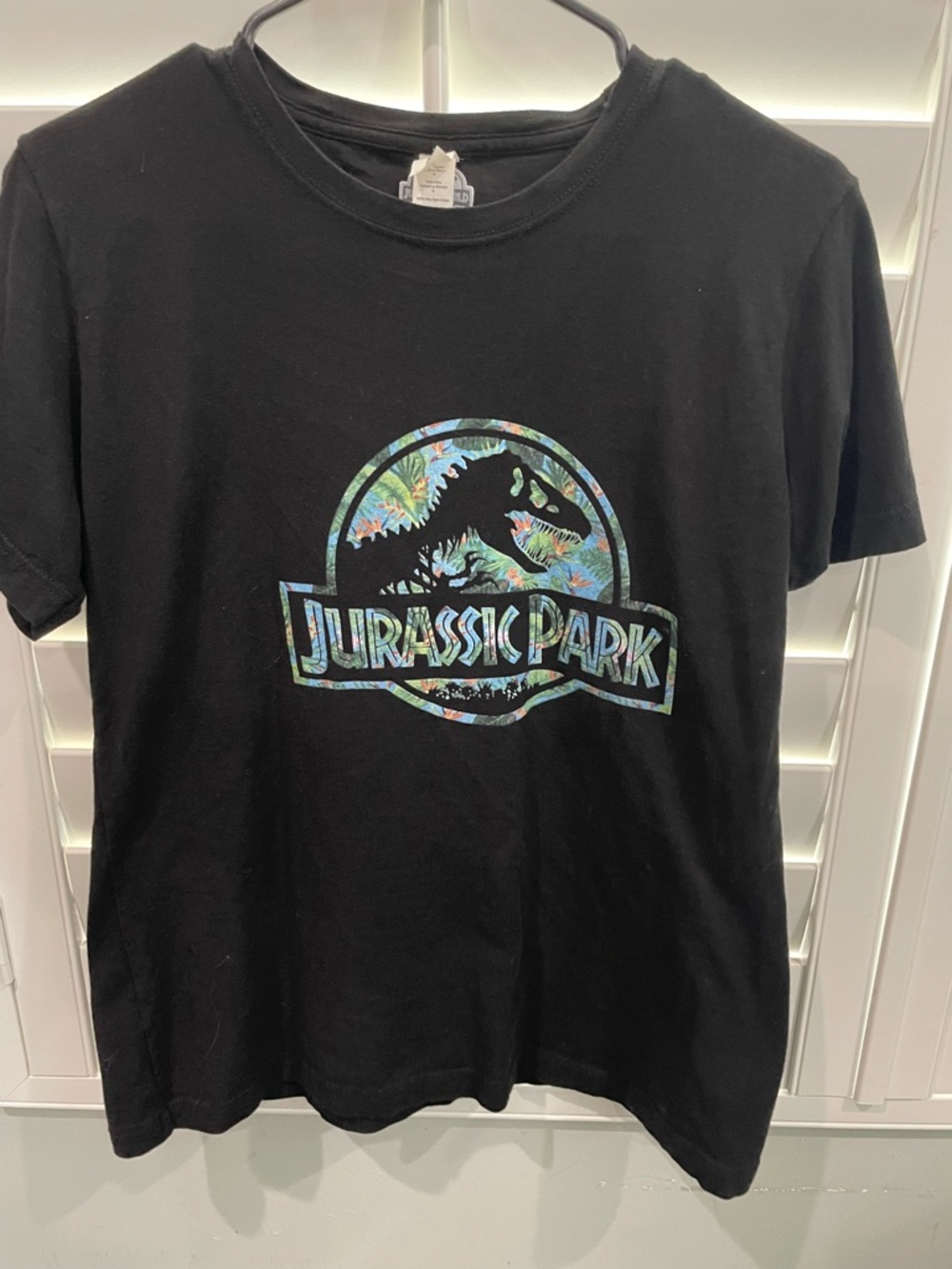 Gildan Black Tee with Multicolor Tropical Logo